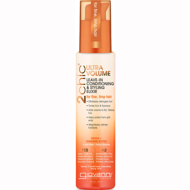 2chic Ultra - Volume Leave - in - Conditioning and Styling Elixir - mypure.co.uk