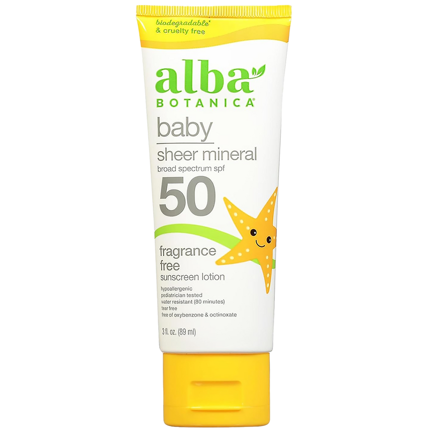 Baby Sheer Mineral SPF50 Sunscreen Lotion | Fragrance Free