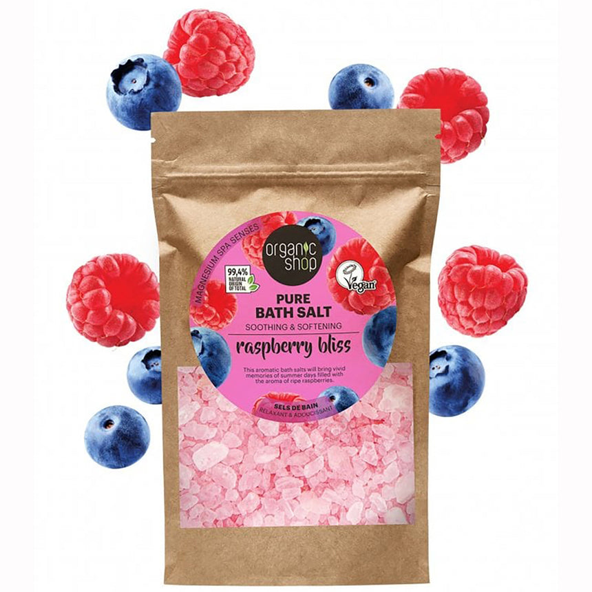 Bath Salt | Raspberry Bliss - Soothing & Softening - mypure.co.uk