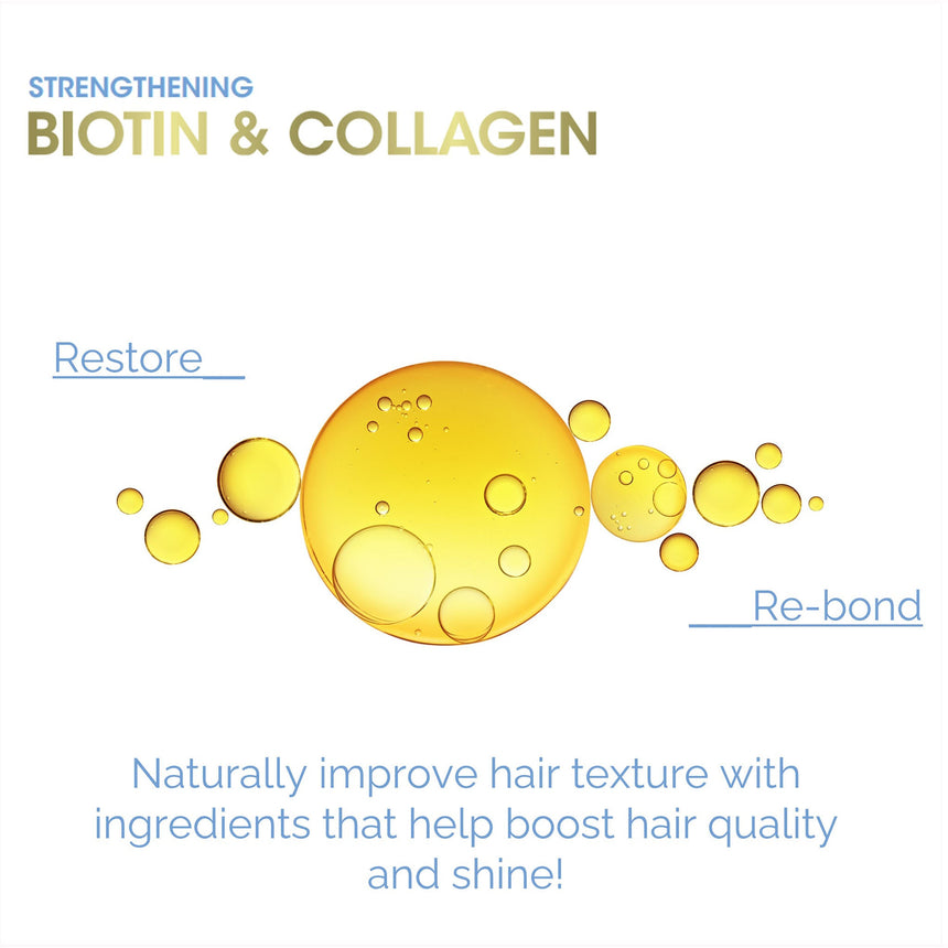 Biotin & Collagen Hair Strengthening & Styling Serum - mypure.co.uk