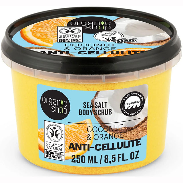 Body Scrub | Anti - Cellulite Coconut & Orange - mypure.co.uk