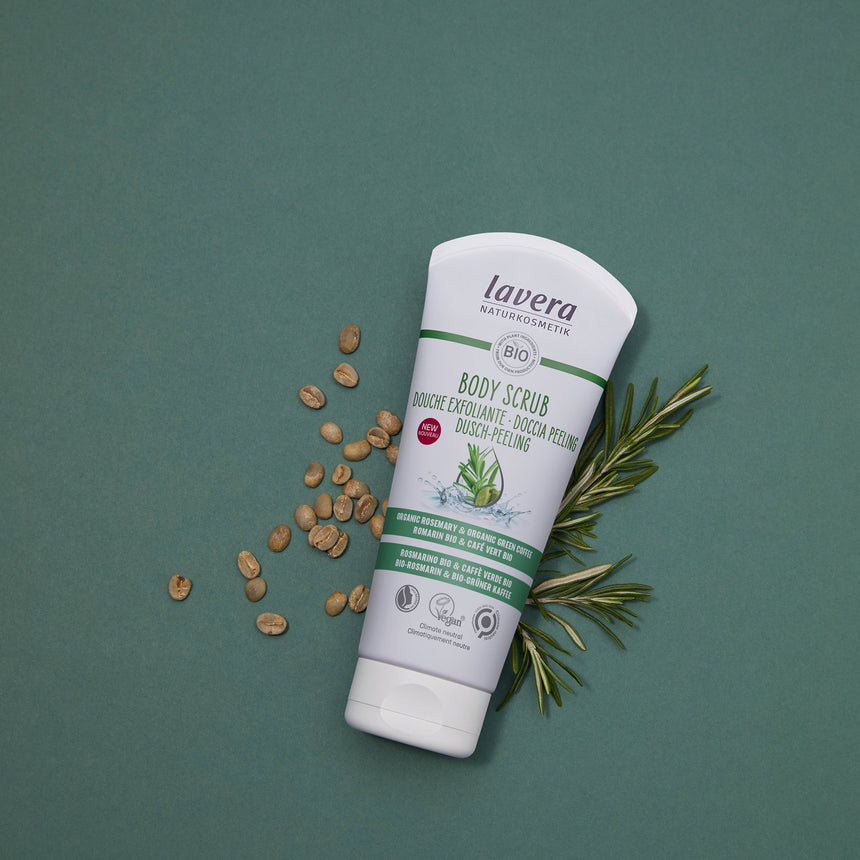 Body Scrub | Rosemary & Green Coffee - mypure.co.uk