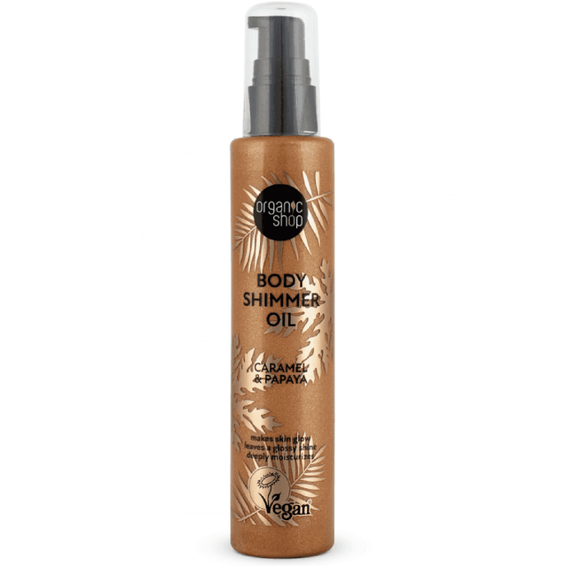 Body Shimmer Oil | Caramel & Papaya - mypure.co.uk