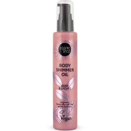 Body Shimmer Oil | Rose & Lychee - mypure.co.uk