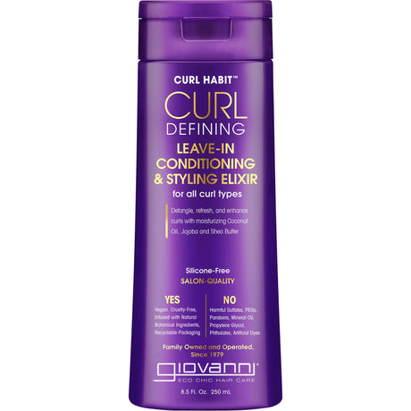 Curl Defining Leave In Conditioner & Style Elixir - mypure.co.uk