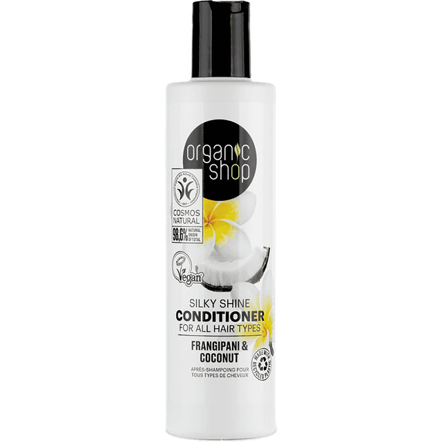 Frangipani & Coconut | Silky Shine Conditioner - mypure.co.uk