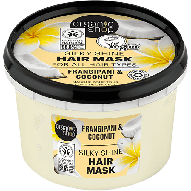 Frangipani & Coconut | Silky Shine Hair Mask - mypure.co.uk