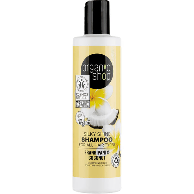 Frangipani & Coconut | Silky Shine Shampoo - mypure.co.uk