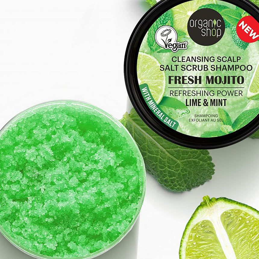 Fresh Mojito | Cleansing Scalp Salt Scrub Shampoo - mypure.co.uk