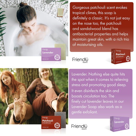 Friendly Soap Natural Soap Bar Duo - Free with £60 Spend - mypure.co.uk