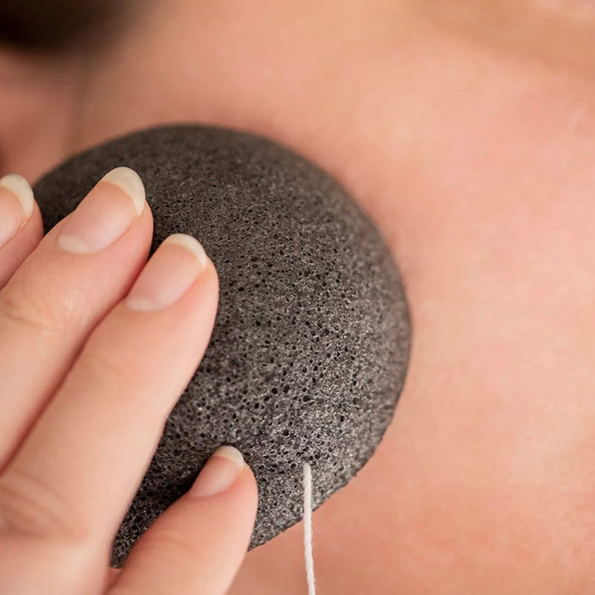 Konjac Sponge | Black Bamboo for Oily Skin - mypure.co.uk