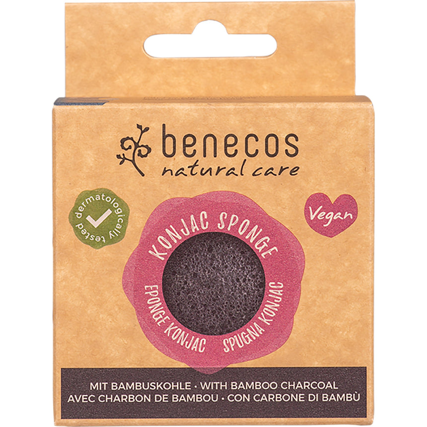 Konjac Sponge | Black Bamboo for Oily Skin - mypure.co.uk