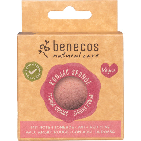 Konjac Sponge | Red Clay for Sensitive Skin - mypure.co.uk