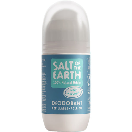 Natural Deodorant Refillable Roll-On | Ocean & Coconut - mypure.co.uk