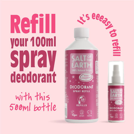 Natural Deodorant Spray | Strawberry - mypure.co.uk