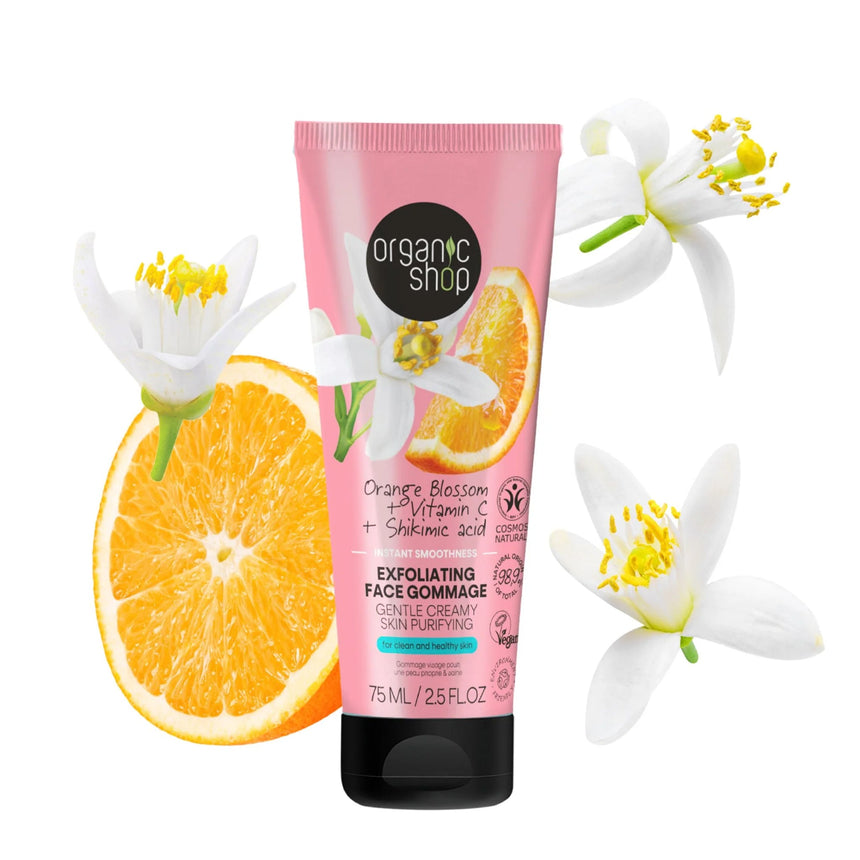 Orange Blossom | Instant Smoothness Exfoliating Face Gommage - mypure.co.uk