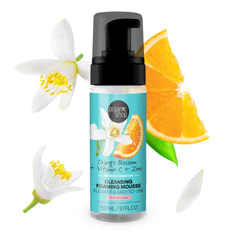 Orange Blossom | Intense Hydration Cleansing Foaming Mousse - mypure.co.uk