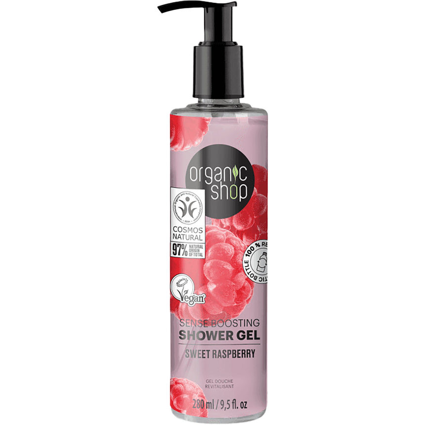 Shower Gel | Sense Boosting Sweet Raspberry - mypure.co.uk