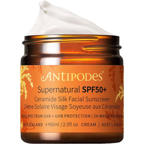 Supernatural SPF50+ Ceramide Silk Facial Sunscreen - mypure.co.uk