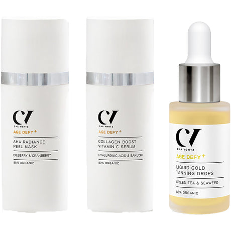 Age Defy+ Glam and Glow Organic Trio - Worth £119 - mypure.co.uk