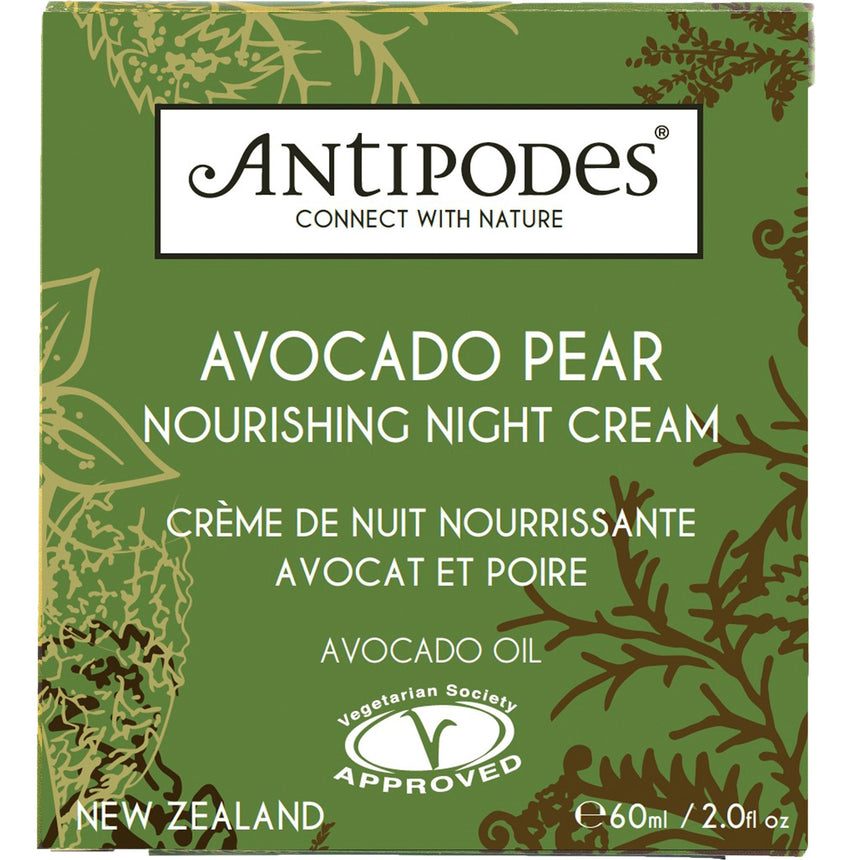 Avocado Pear Nourishing Night Cream - mypure.co.uk