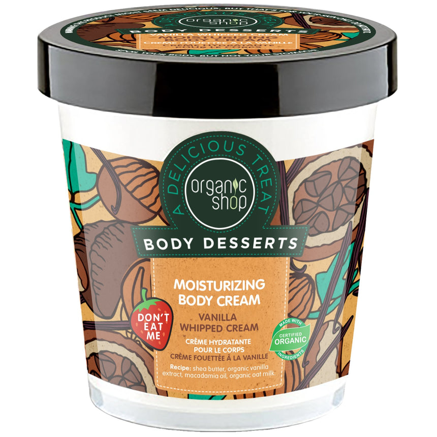 Body Desserts Vanilla Whipped Cream Moisturizing Body Cream - mypure.co.uk