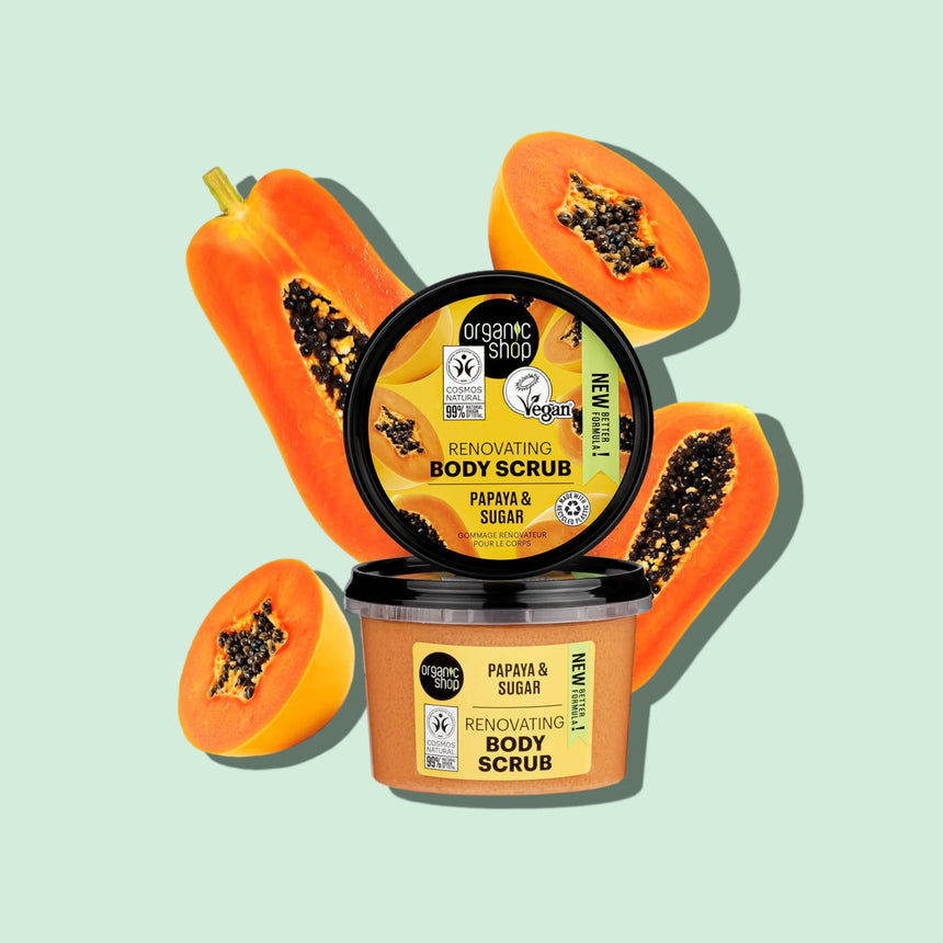 Body Scrub Juicy Papaya - mypure.co.uk