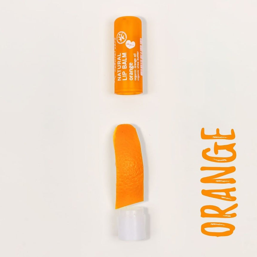 Natural Lip Balm - Orange - mypure.co.uk