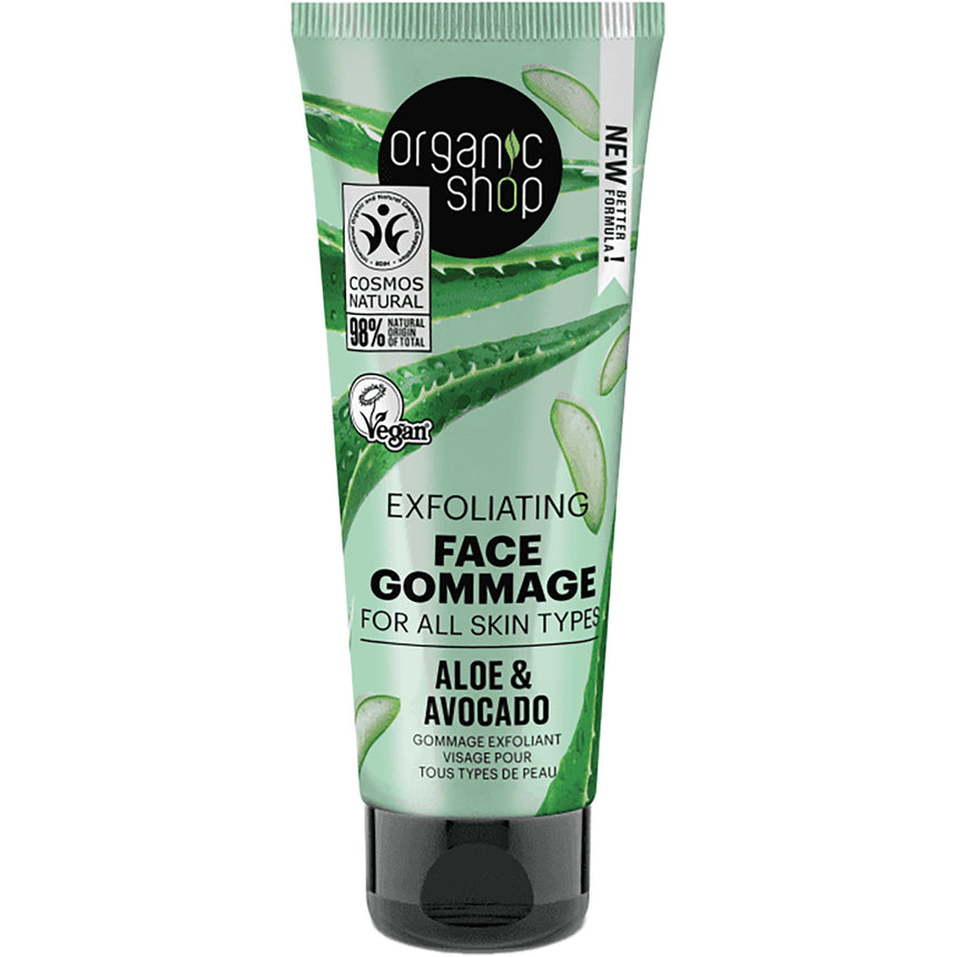 NEW Aloe & Avocado Exfoliating Face Gommage - mypure.co.uk