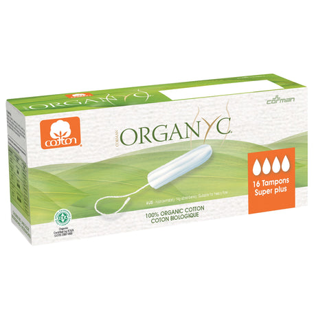 Organic Cotton Tampons Super Plus - mypure.co.uk