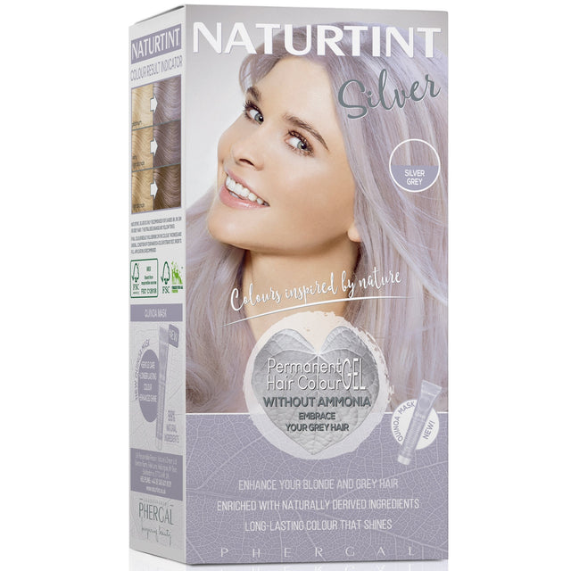 Permanent Silver Grey Hair Colour Gel - mypure.co.uk