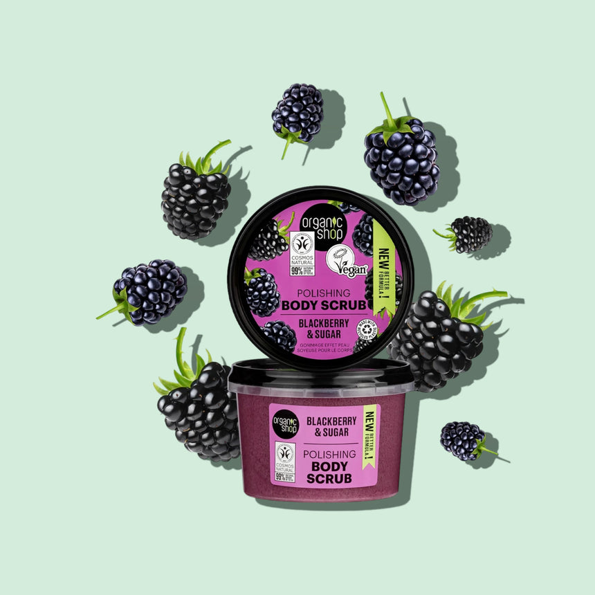 Polishing Body Scrub Blackberry - mypure.co.uk