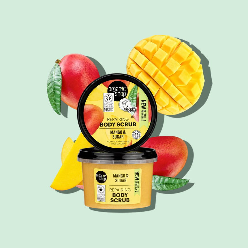 Repairing Mango Sugar Body Scrub - mypure.co.uk