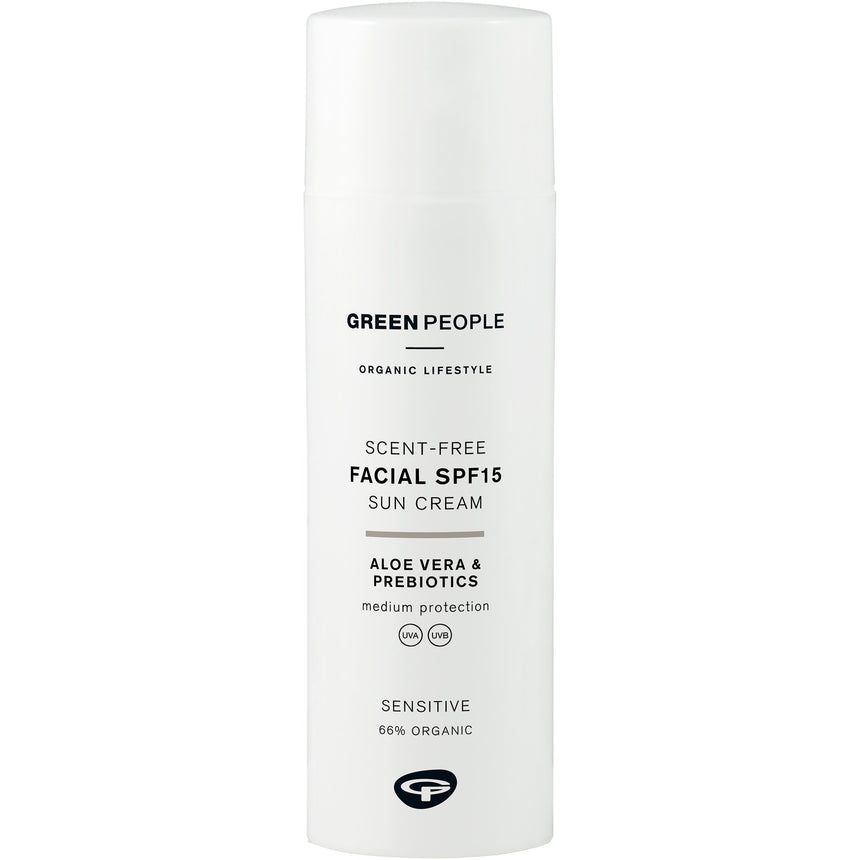 Scent Free SPF15 Facial Suncream - mypure.co.uk