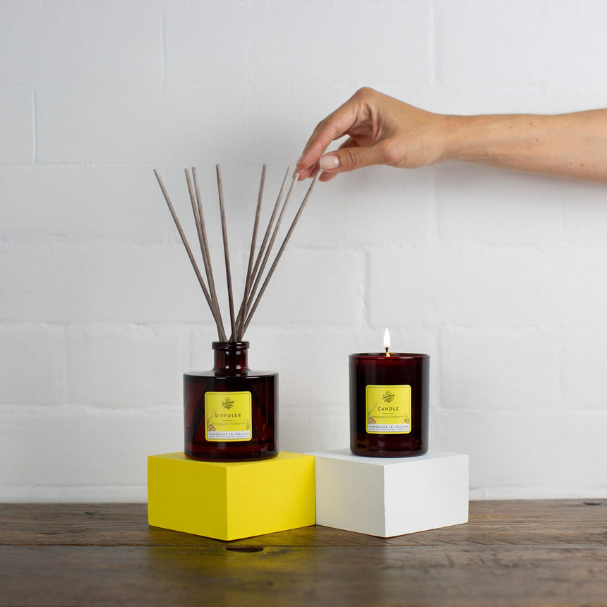 Soy Wax Candle | Lemongrass & Cedarwood - mypure.co.uk