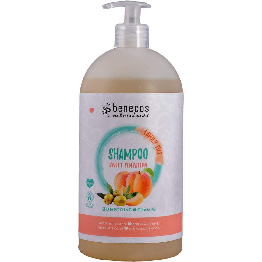 Sweet Sensation Family Size Shampoo- Apricot & Olive - mypure.co.uk